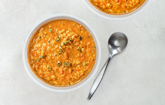 red lentil soup - vegan, vegetarian, healthy