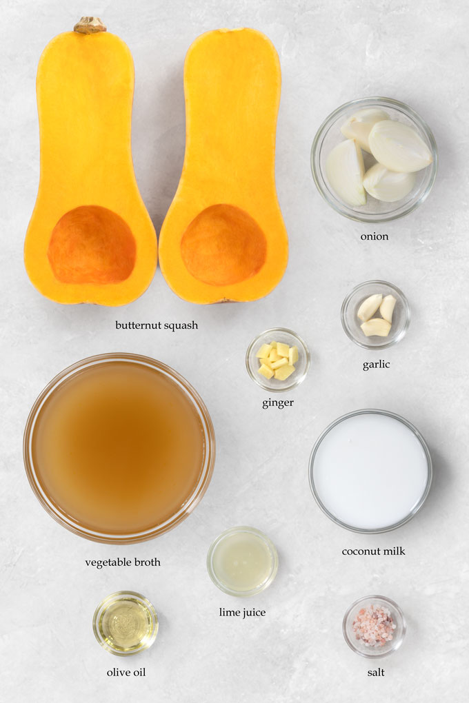 butternut squash soup ingredients