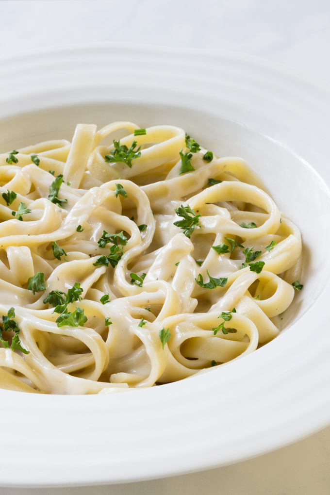 fettuccine Alfredo - vegan