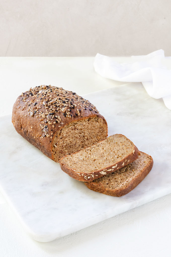 flaxseed bread - vegan, paleo, keto, made from flaxseeds