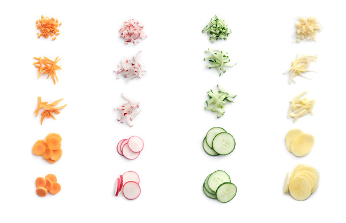 Vitamix food processor - chop, shred, slice vegetables