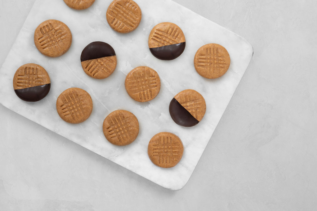 peanut butter cookies - no-bake