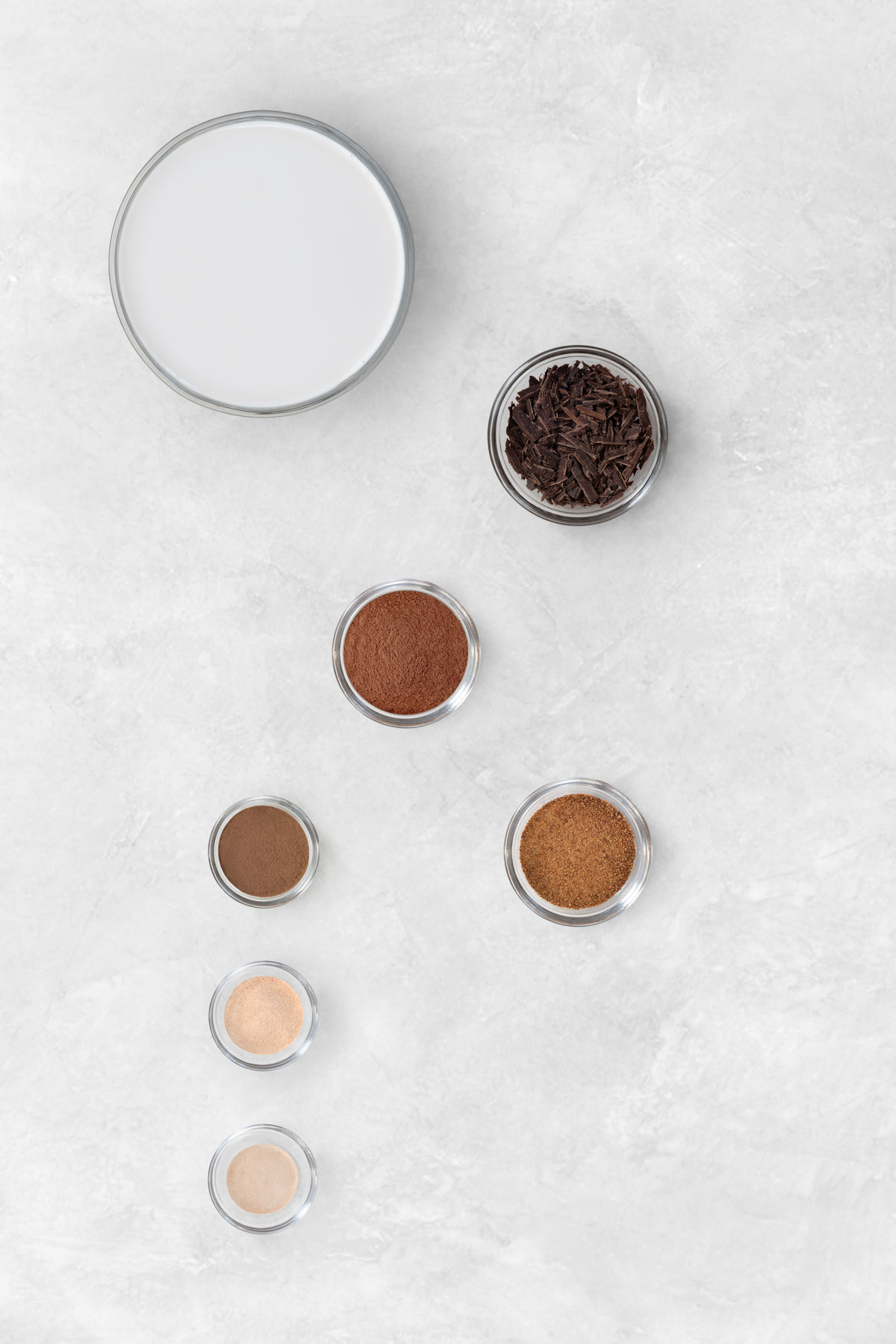 ingredients for adaptogenic hot chocolate