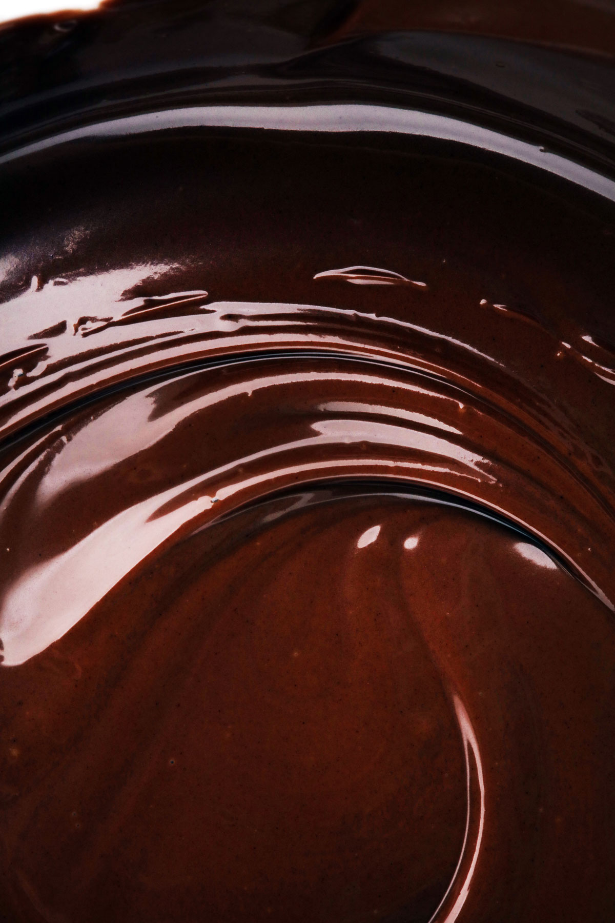melted dark chocolate